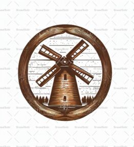 Rustikale Windmühle